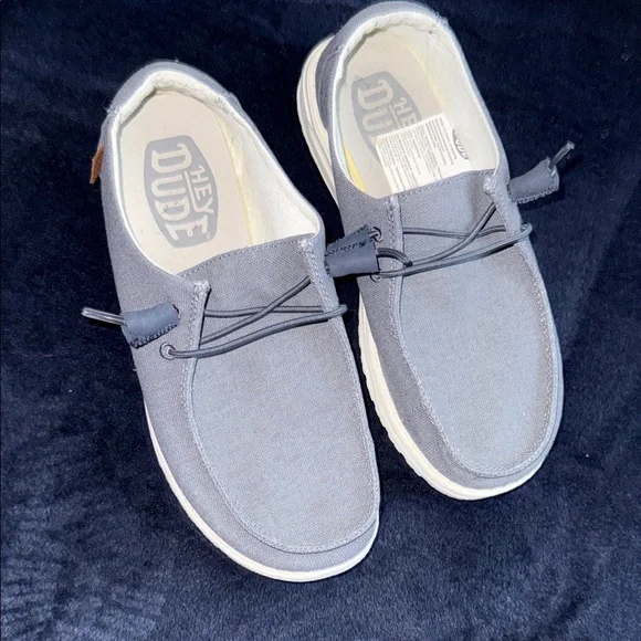 Hey Dude Blue Slip-On Loafers 8 - Picture 4 of 5